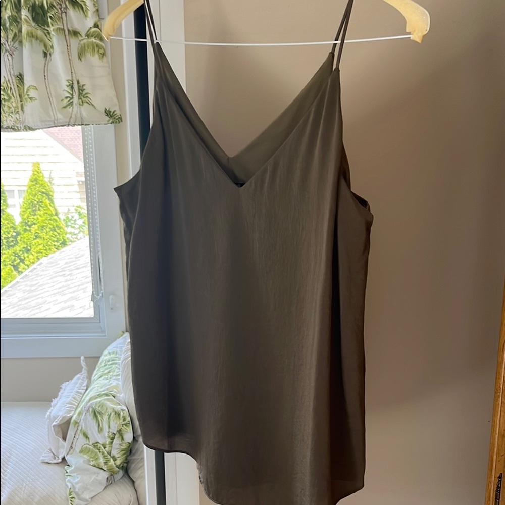 Express Gray Sleeveless Camisole Tank Top